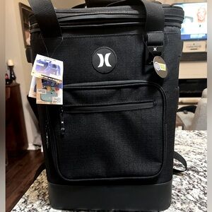 Hurley Black 24 Can Shore Backpack Cooler